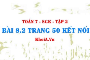 Bài 8.2 trang 50 Toán 7 Kết nối tri thức Tập 2